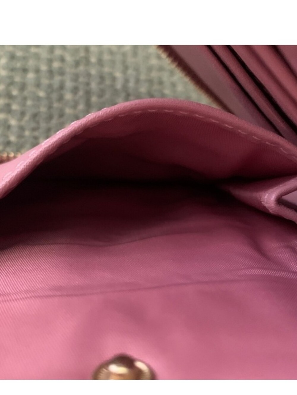 Coach Saffiano Zip-Around Wallet in Dusty Mauve EUC - Picture 9 of 12